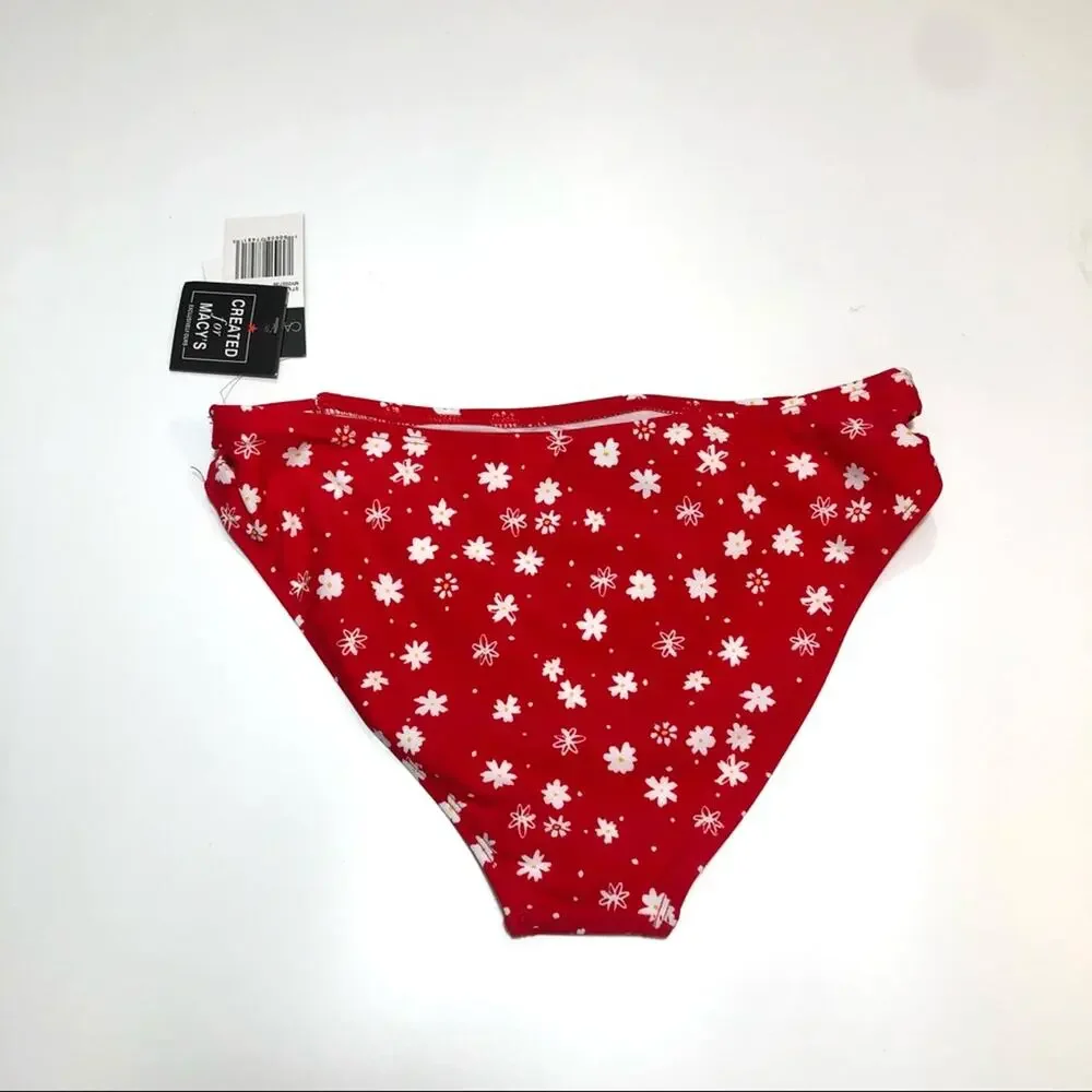 California Waves red strappy bikini swim bottom